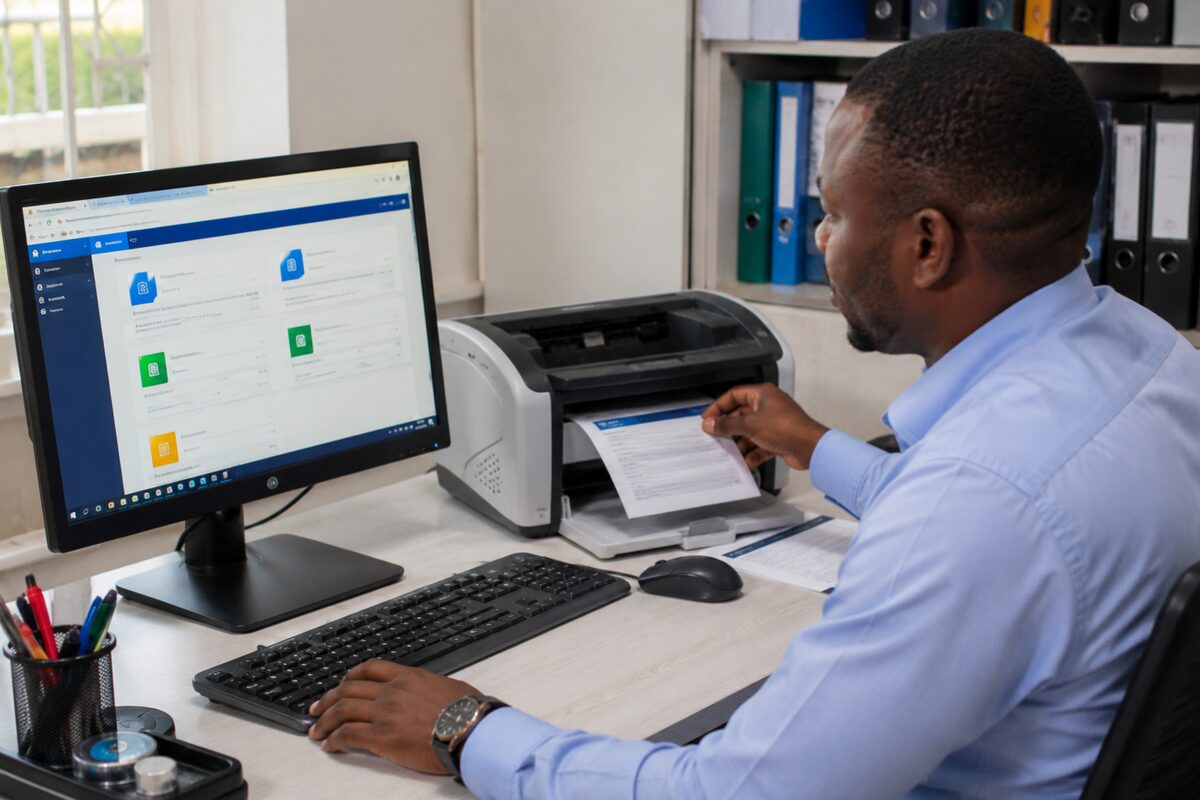 Utilisation d'une plateforme administrative numérique